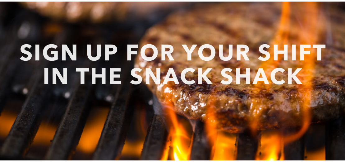 Snack shack shifts are available